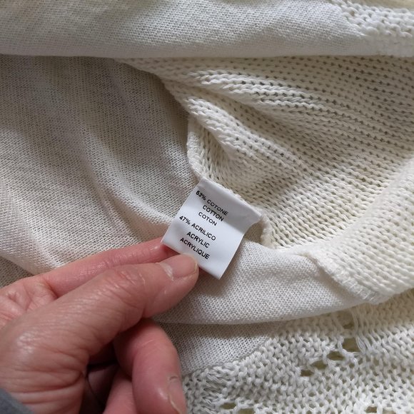 vintage 90s handkerchief hem tunic sweater Italy NWOT - Picture 12 of 14